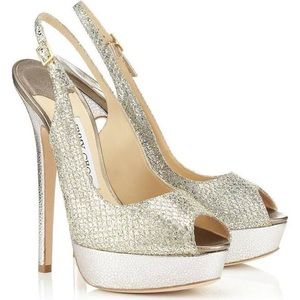Jimmy Choo Champagne Vita Sandals